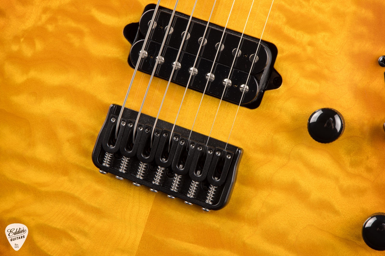 Suhr Modern 7 Quilt Roasted – Honey Amber Burst #83255