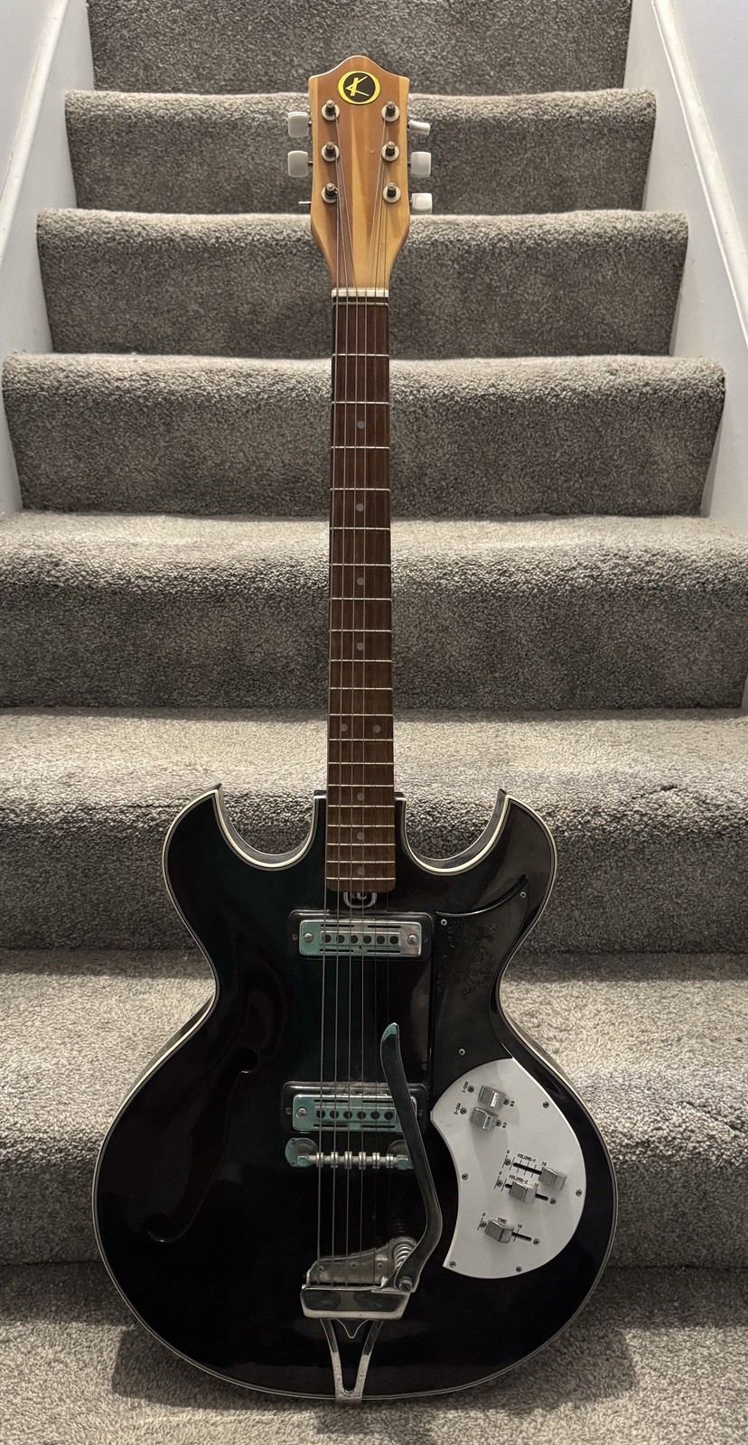 Vintage Kay EP-90T Thinline Electric Guitar With Vibrato Japan FiX PARTS RESTORE