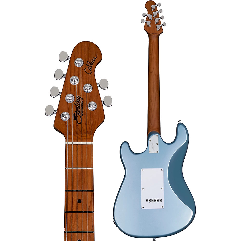 Sterling by Music Man Cutlass HSS Electric Guitar Firemist Silver