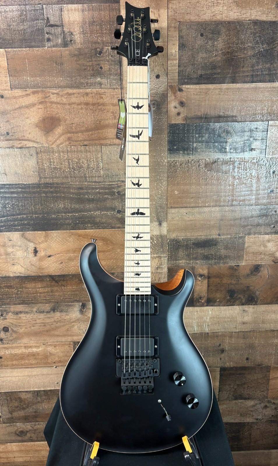 PRS Dustie Waring CE24 “Floyd”, Satin Black Top, Free Ship, Gig Bag, 120