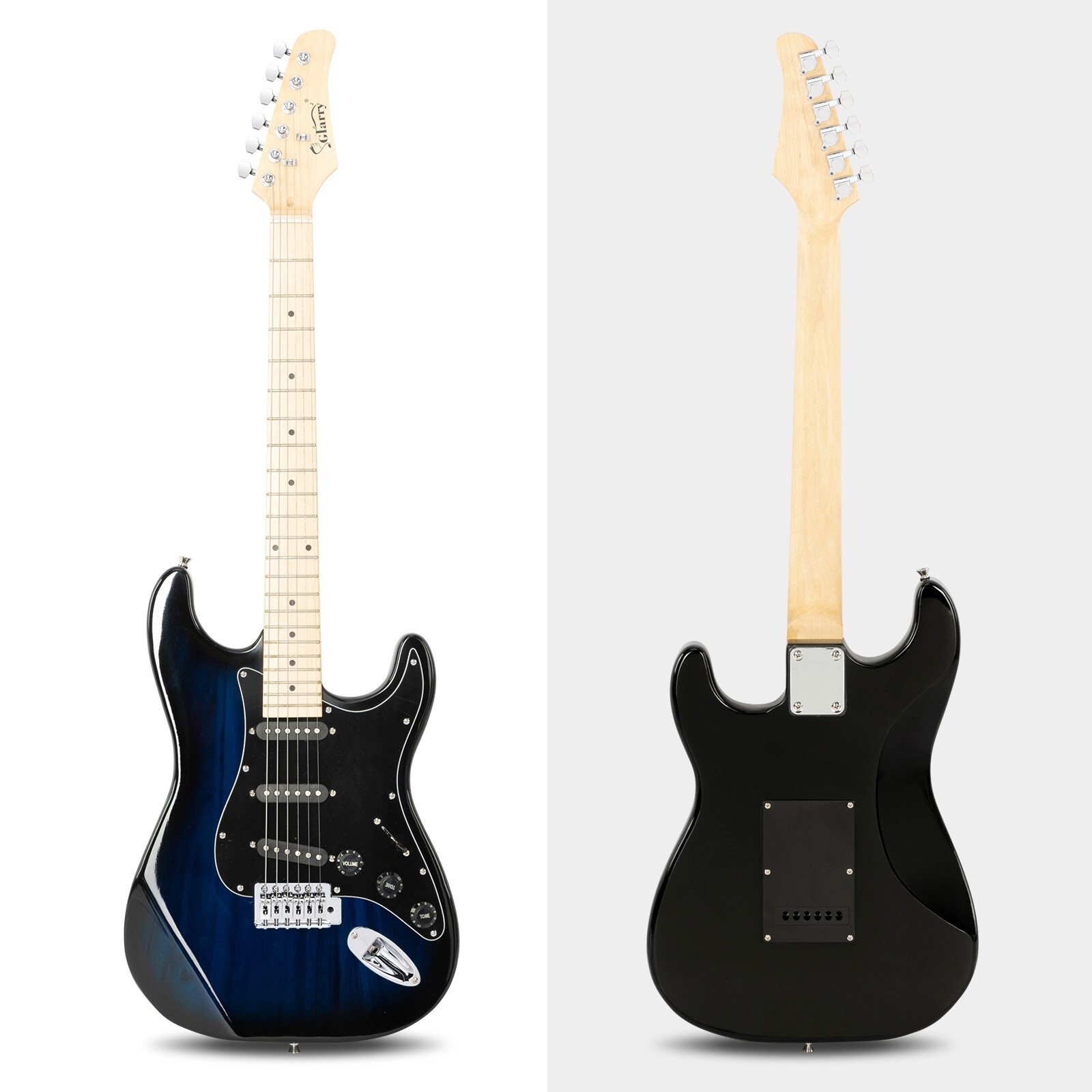 US GST Stylish Navy Blue Electric Guitar 6 String w/Gig Bag Cable Strap Speaker