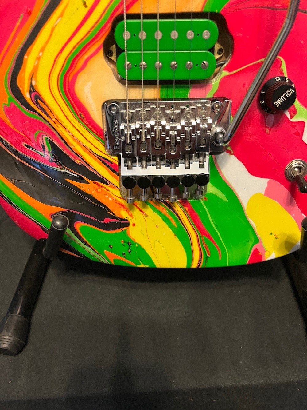 Funk Guitars USA Triple S Series Super Strat Guitar Multi-Swirl Finish