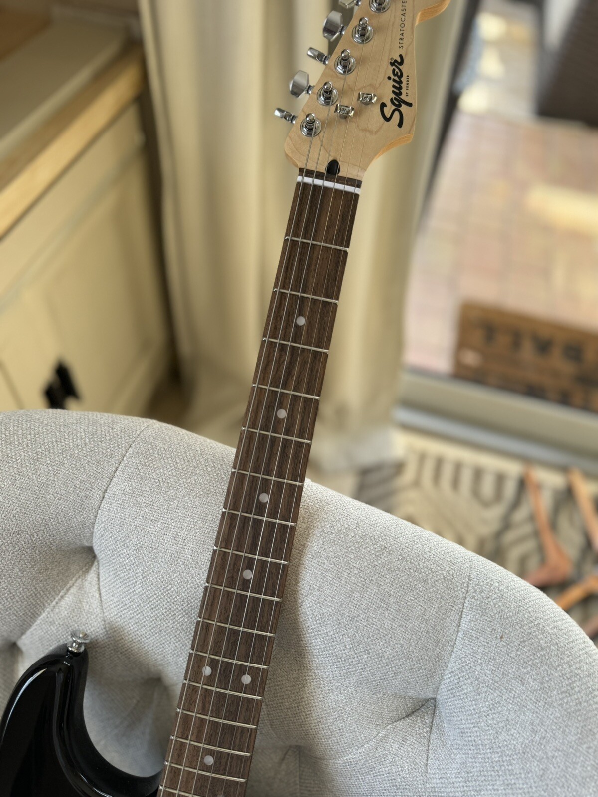 Ricky Martin + Reik Signed Guitar – Squier By Fender SQ Bullet Strat HT HSS BLK