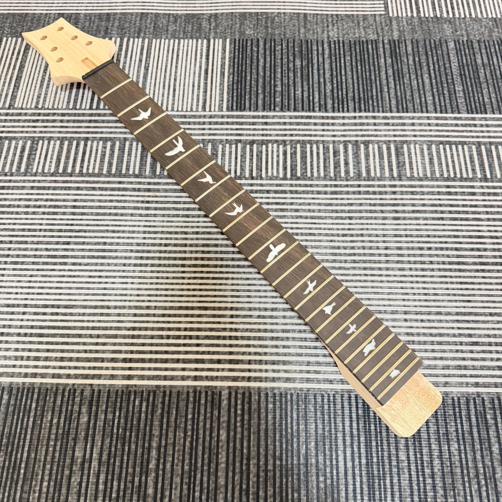 Unfinished PRS DIY Guitar Kit with Bird Inlay, Tremolo Bridge & Humbucker Pickup