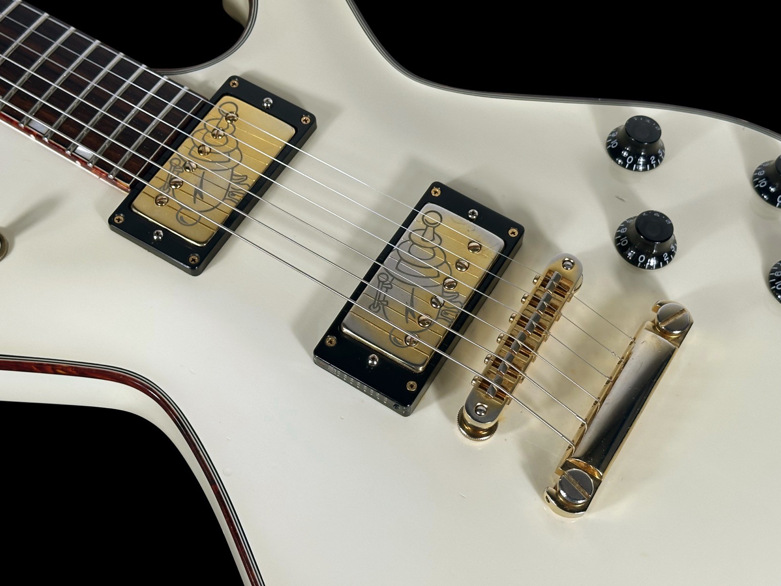 2015 KNAGGS SSC II STEVE STEVENS SIGNATURE SINGLECUT~ CREME w TORTOISE BINDING