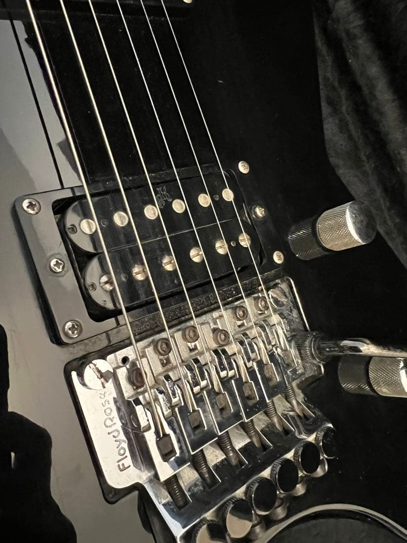 Electric Guitar Killer KG Stallion HH Floyd Rose Black MIJ Japan 1990s