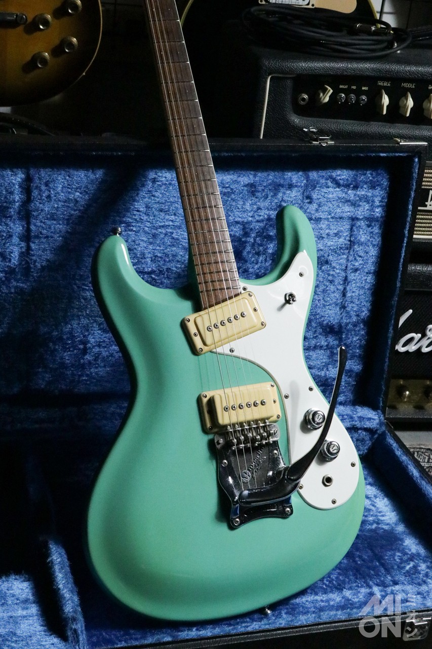 Mosrite The Ventures Model Surf Green Black Cloud