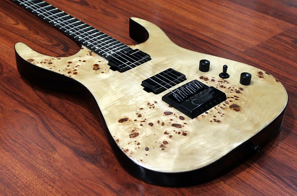 Halo Merus 6 String Guitar Fishman Fluence Evertune Bridge Natural