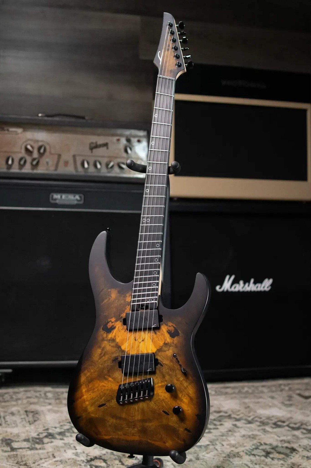 Legator N6FSS-DV Multi-Scale Electric Guitar – Death Valley with Gig Bag