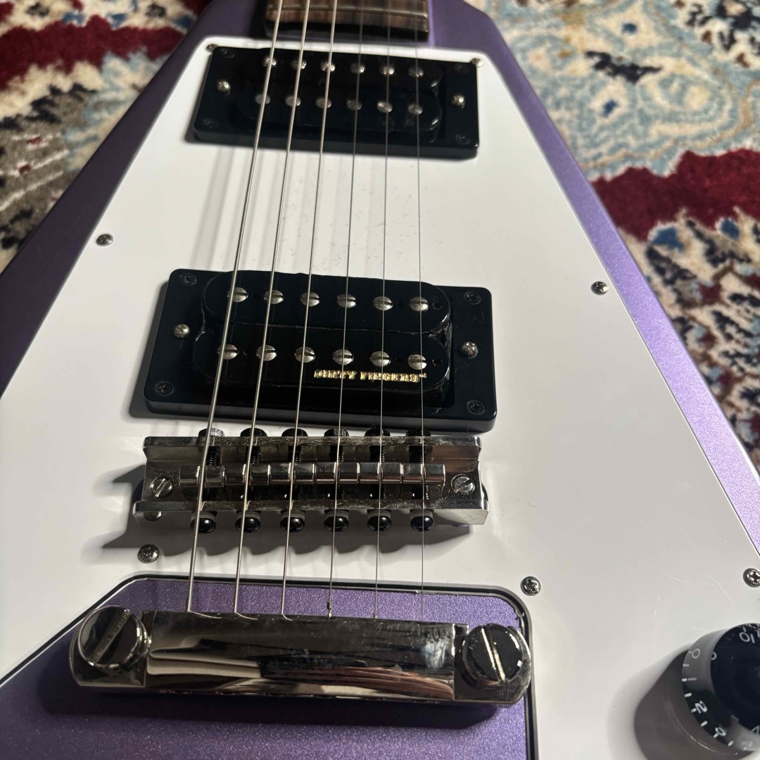 Epiphone Kirk Hammett Metallica 1979 Flying V Purple