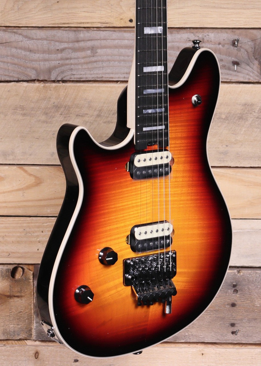 EVH Wolfgang USA Left-Hand Electric Guitar 3-Color Sunburst w/ Case