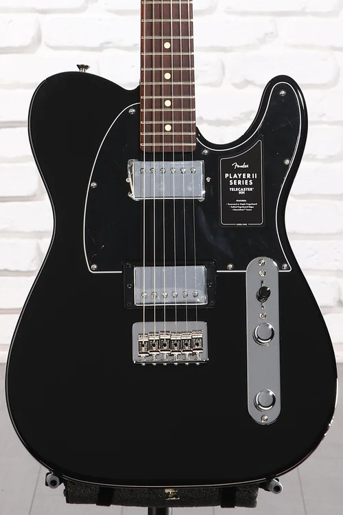 Fender Player II Telecaster HH Electric Guitar – Black with Rosewood Fingerboard
