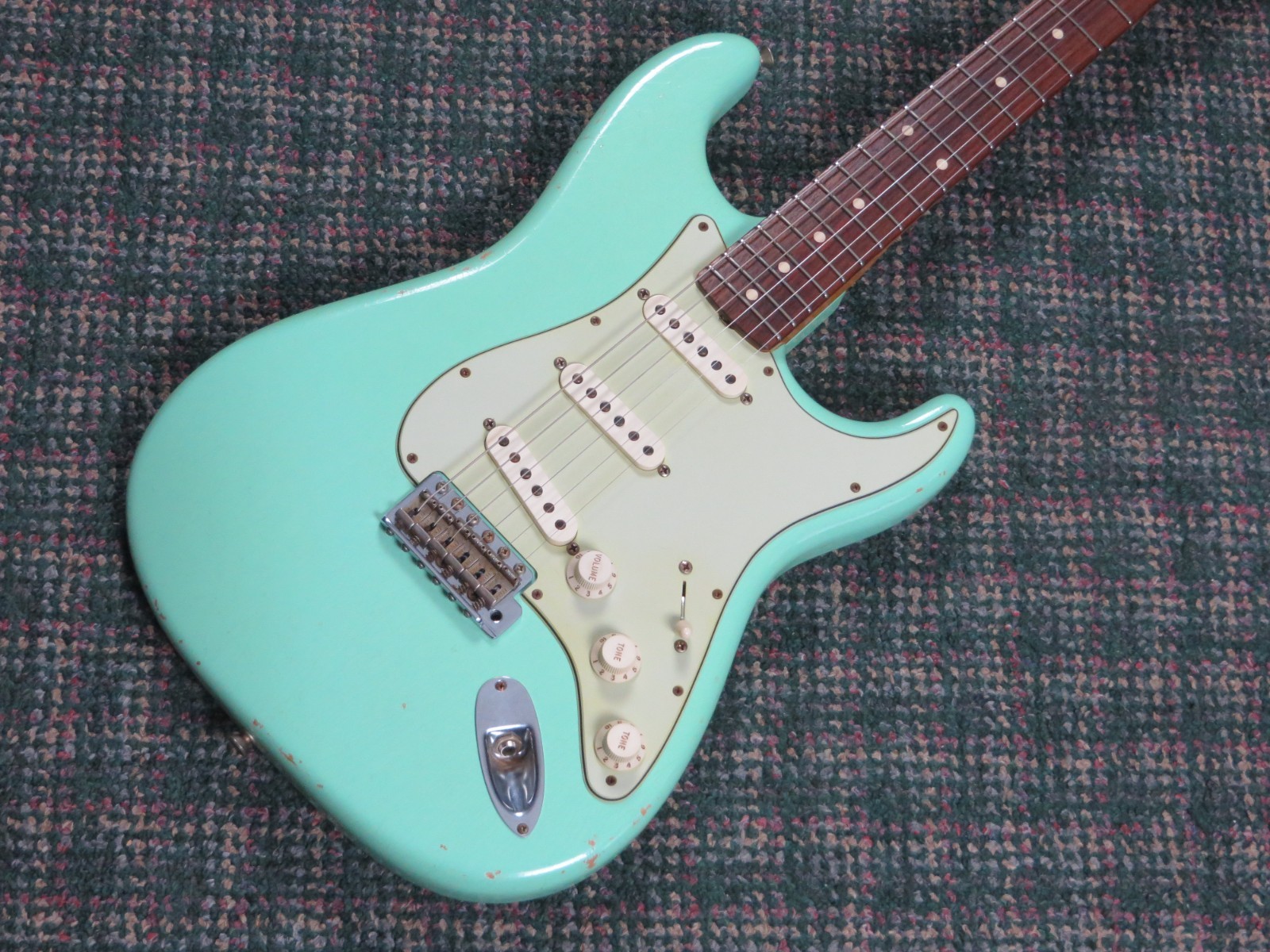 2012 Fender Custom Shop 1960 Stratocaster Relic Surf Green w/Matching Headstock!