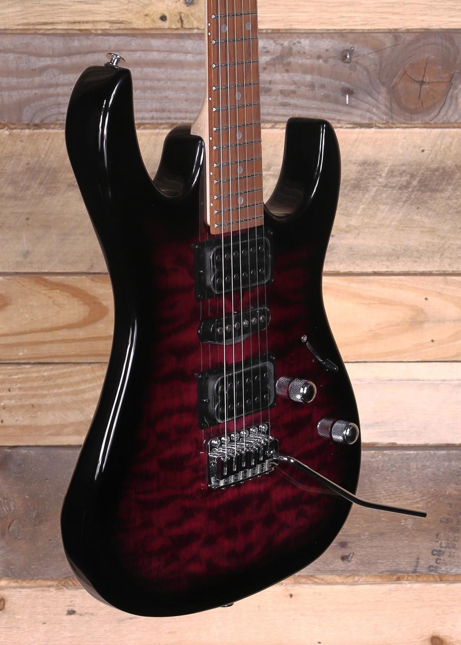 Ibanez GRX70QA Electric Guitar Transparent Violet Sunburst