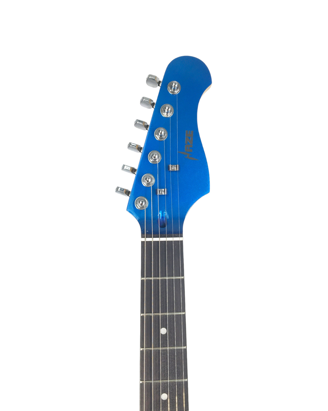 Haze E-211MBL Solid Body, Double Cutaway Electric Guitar +Bag, Amp, Stand, Strap