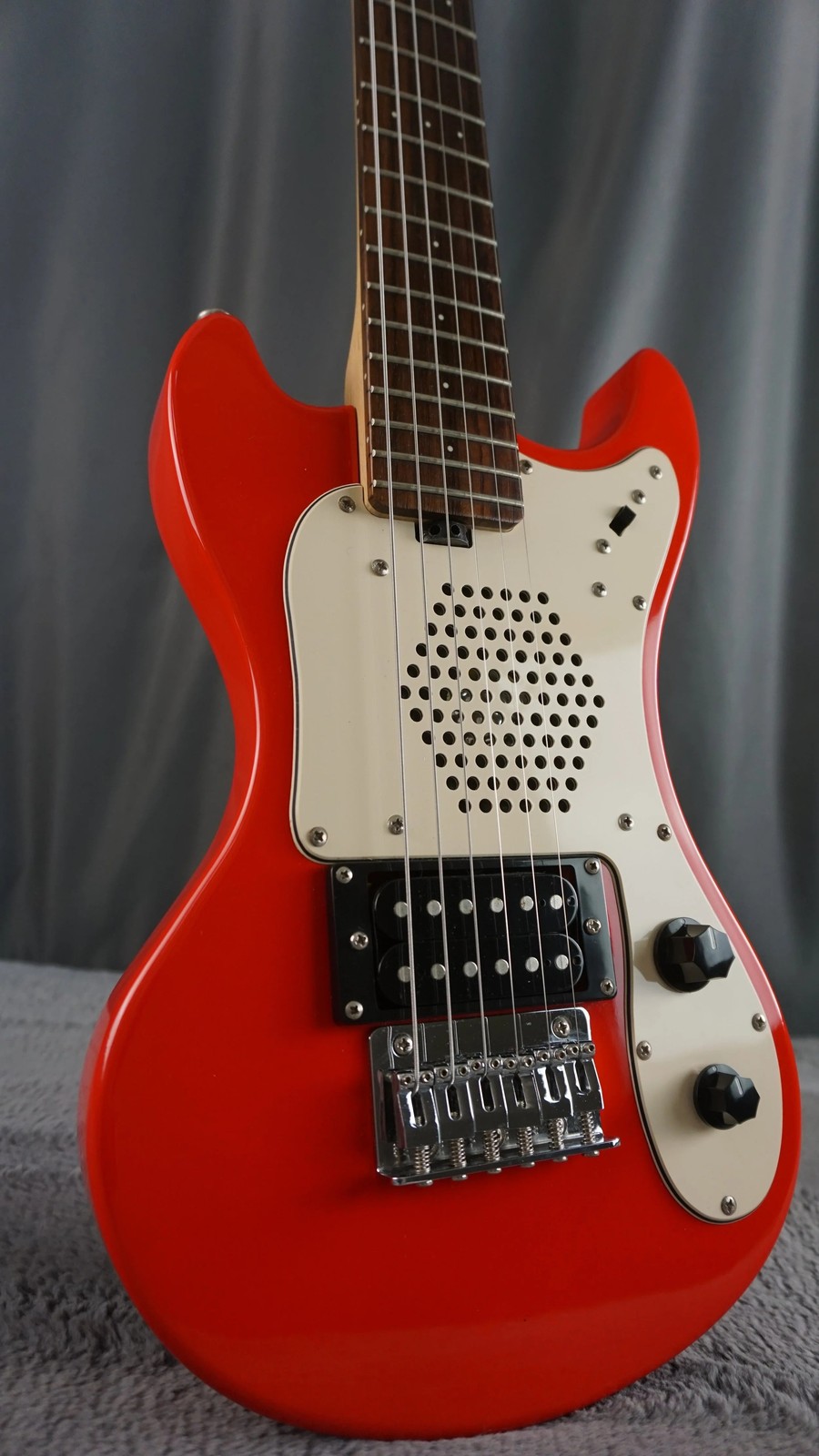 Marine Rider Travel Electric Guitar w/ Built-In Speaker Compact Practice Guitar