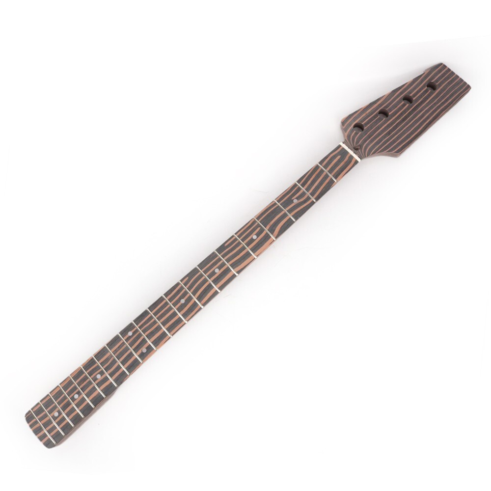Zebrawood electric jazz bass unfinished kits with all hardware