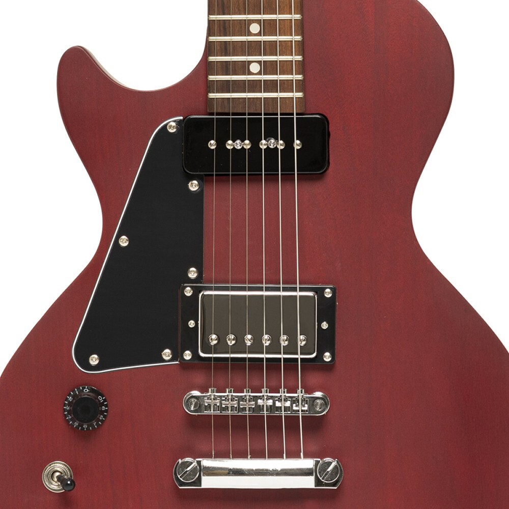 Stagg SEL-HB90 CHRRYL Solid Mahogany P90 LEFT HAND Electric Guitar Cherry
