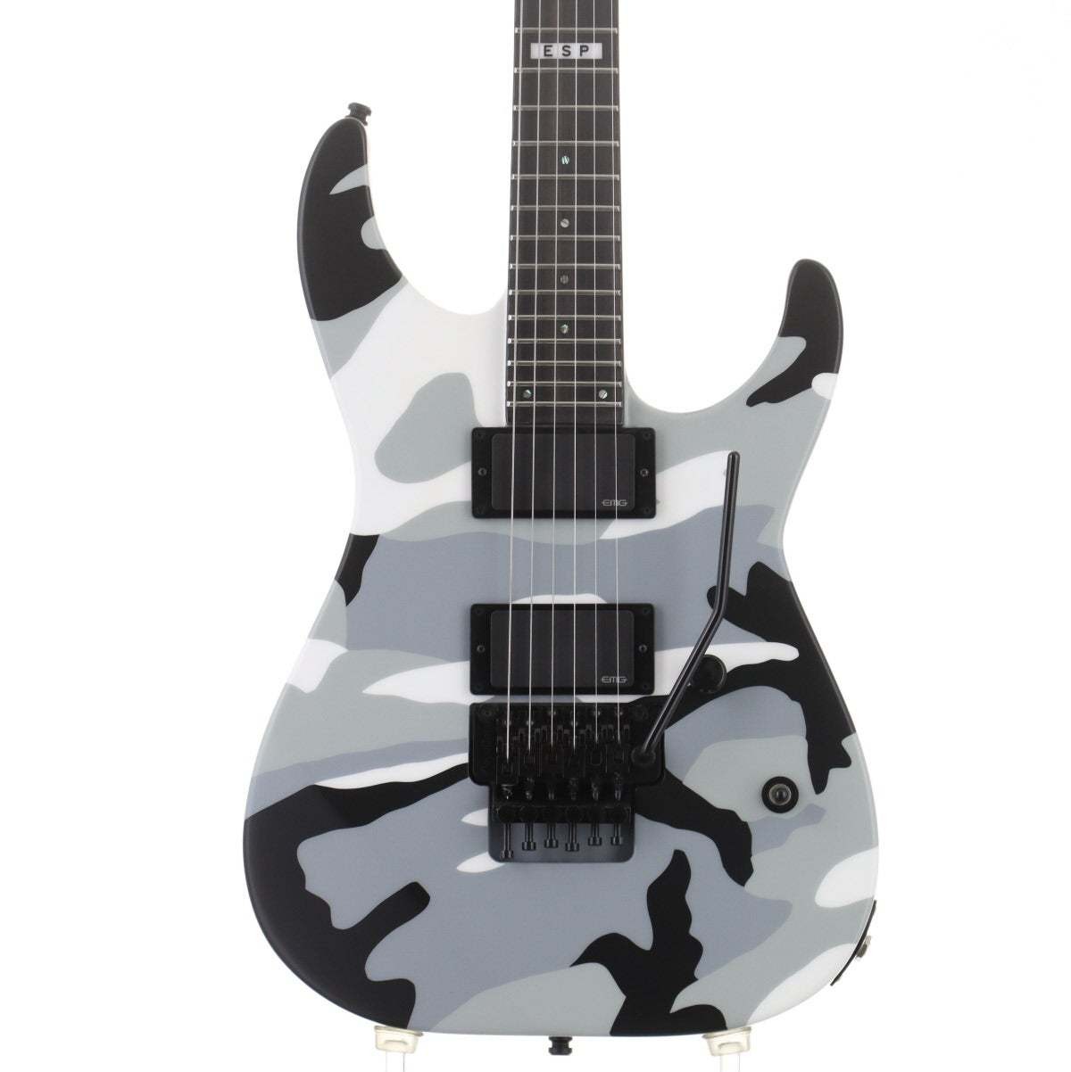 ESP E-II M-II Neck Thru Urban Camo EMG 81 Floyd Rose Japan Used