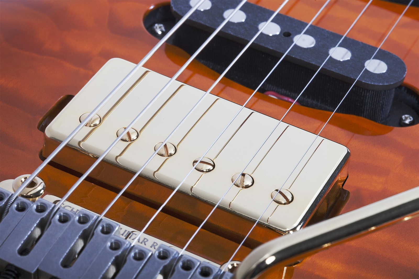 Schecter California Classic Solidbody Electric Guitar – Trans Amber