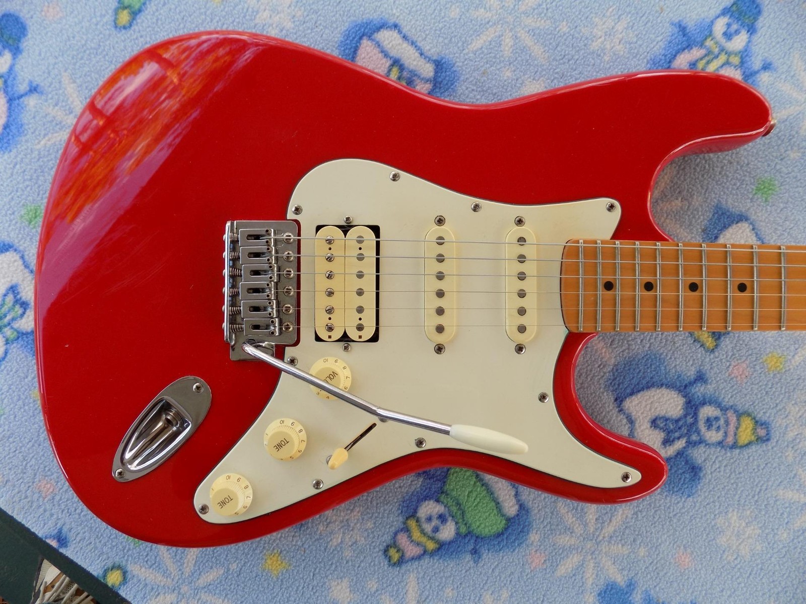 1999 Epiphone Fat-210 SSH “Batwing” Strat,Indonesian Made ,Custom Wiring, Cool