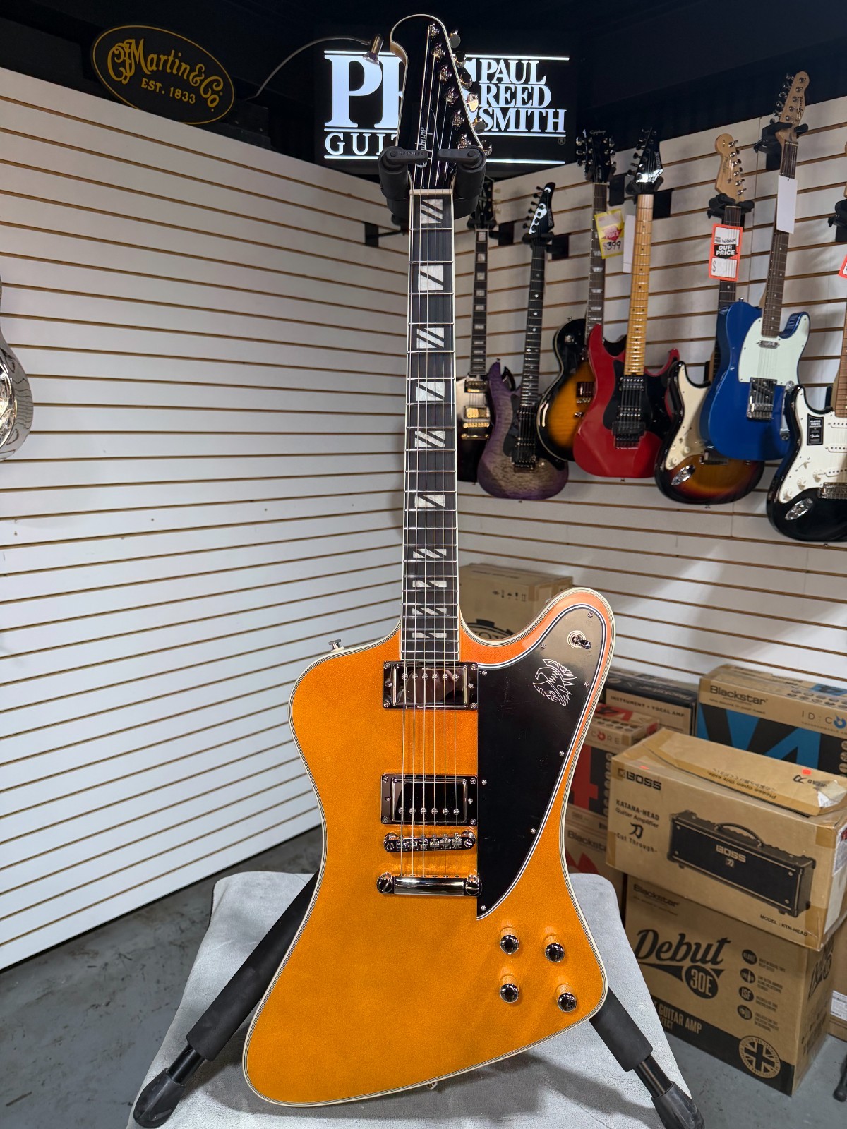 Epiphone Futura Firebird Custom – Firestorm Shift w/Gig Bag & PLEK*D #490