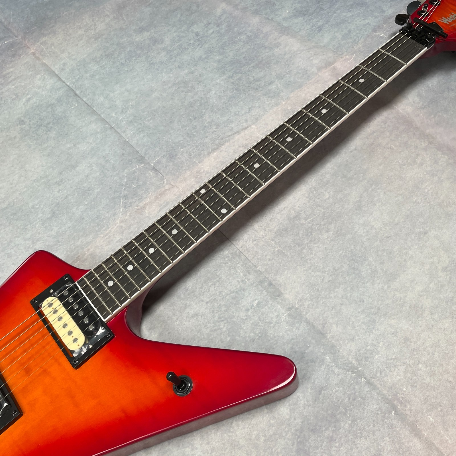 Red Dime Washbun Electric Guitar Rosewood Fretboard HH W/Floyd Free Ship 30days