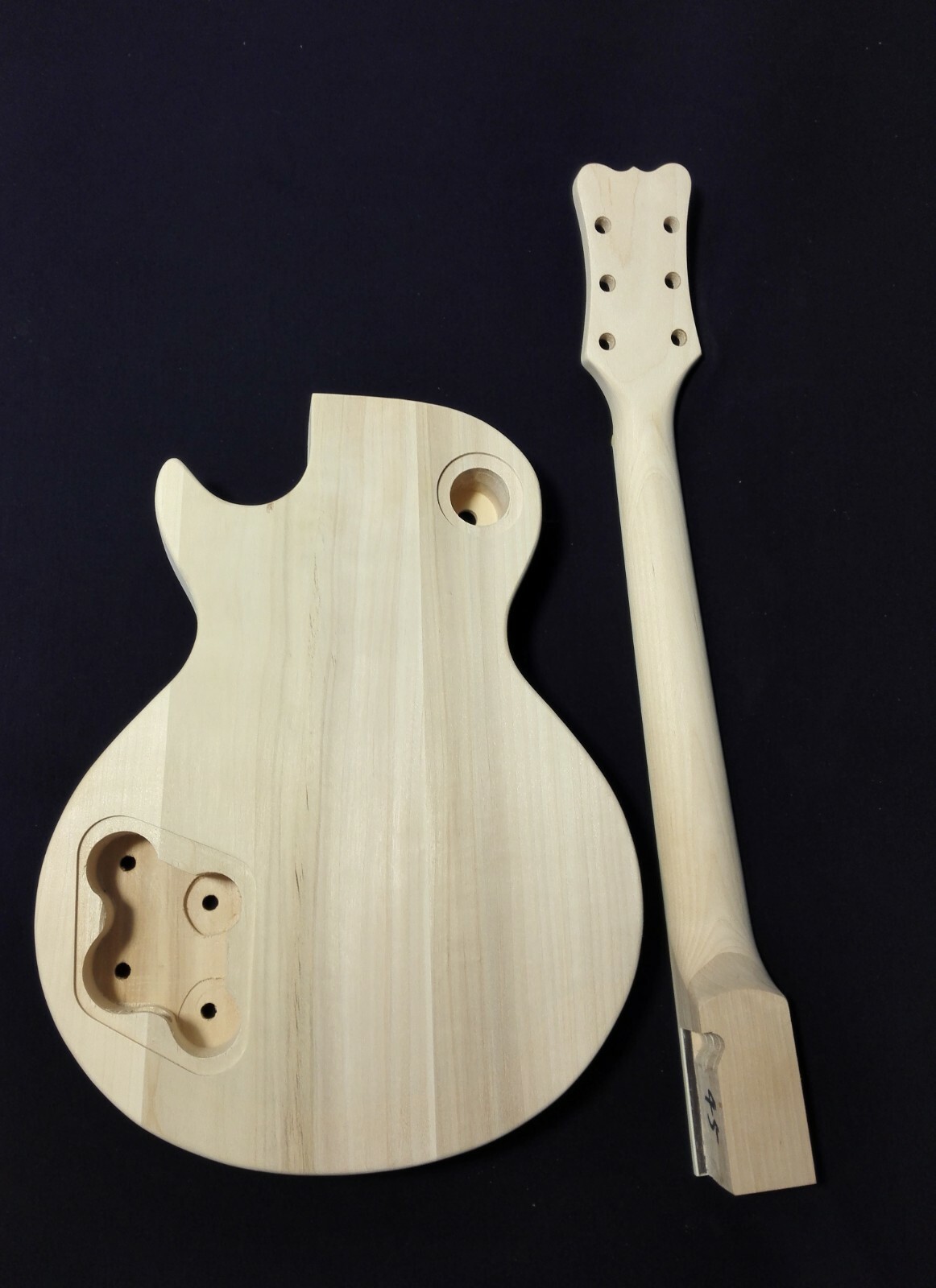 HSLPP 19380B Complete NO-SOLDERING Electric Guitar DIY, Set Neck, Basswood Body