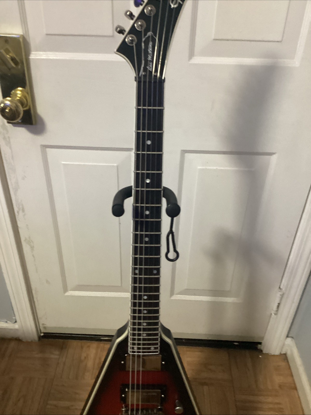 Epiphone Dave Mustaine Signature Flying V Prophecy Guitar, Aged Dark Red Burst