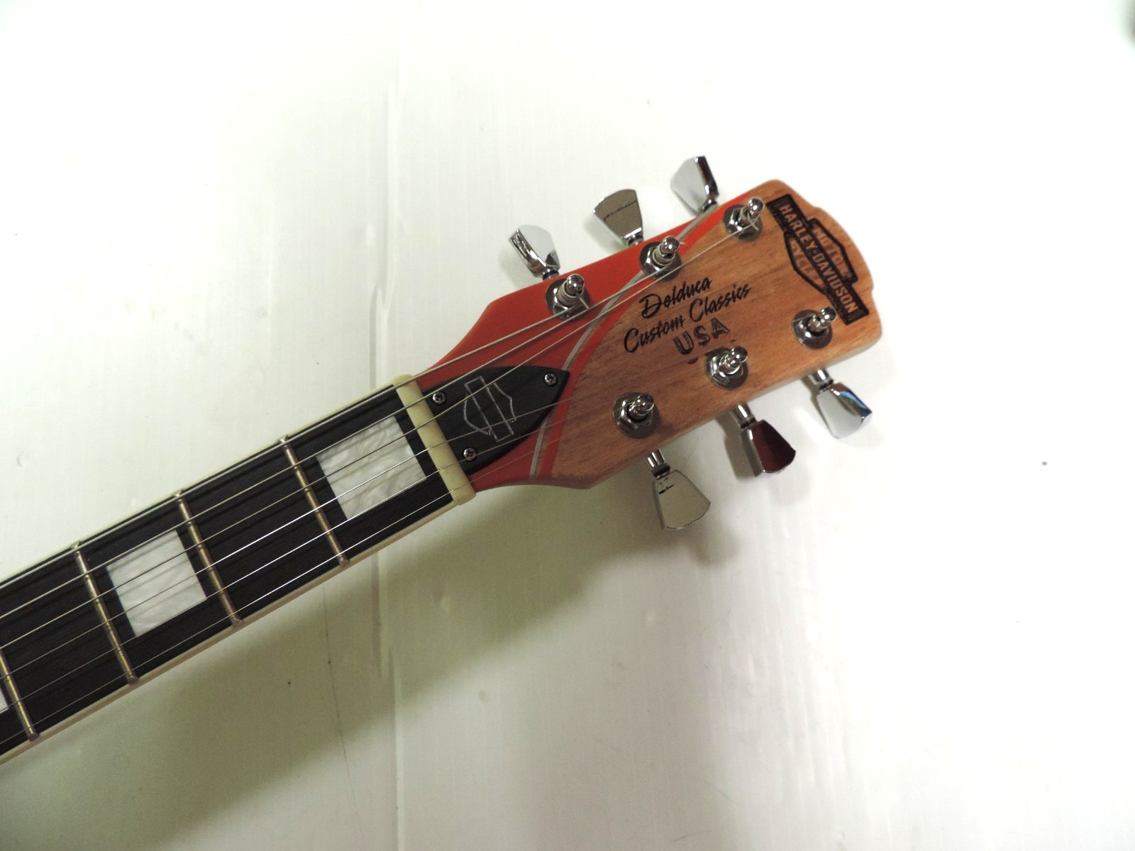 DDCC USA LES PAUL HARLEY DAVIDSON 100 ANNIVERSARY ENGRAVED CUSTOM GUITAR W CASE