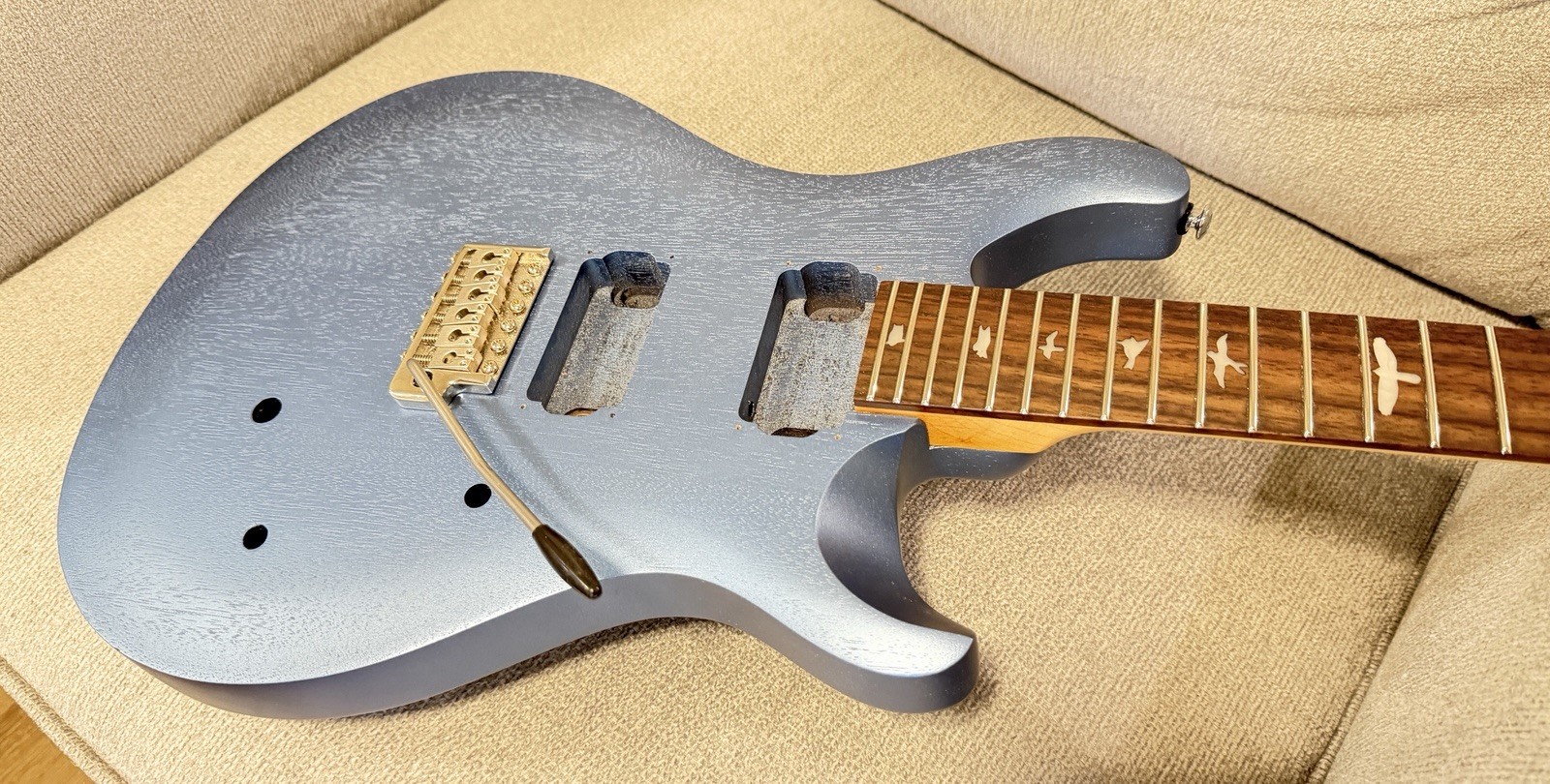 PRS SE CE 24 Standard Satin Electric Guitar Ice Blue Metallic NECK BODY Project
