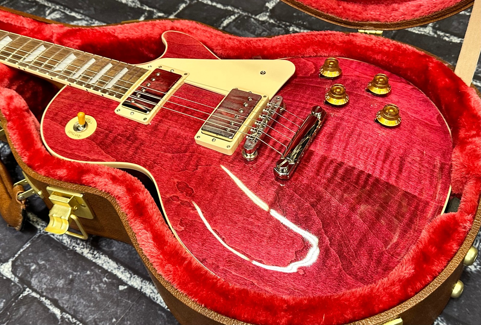 Gibson Les Paul Standard ’50s Figured Top Fuchsia Open Unplayed 9lbs1oz #277