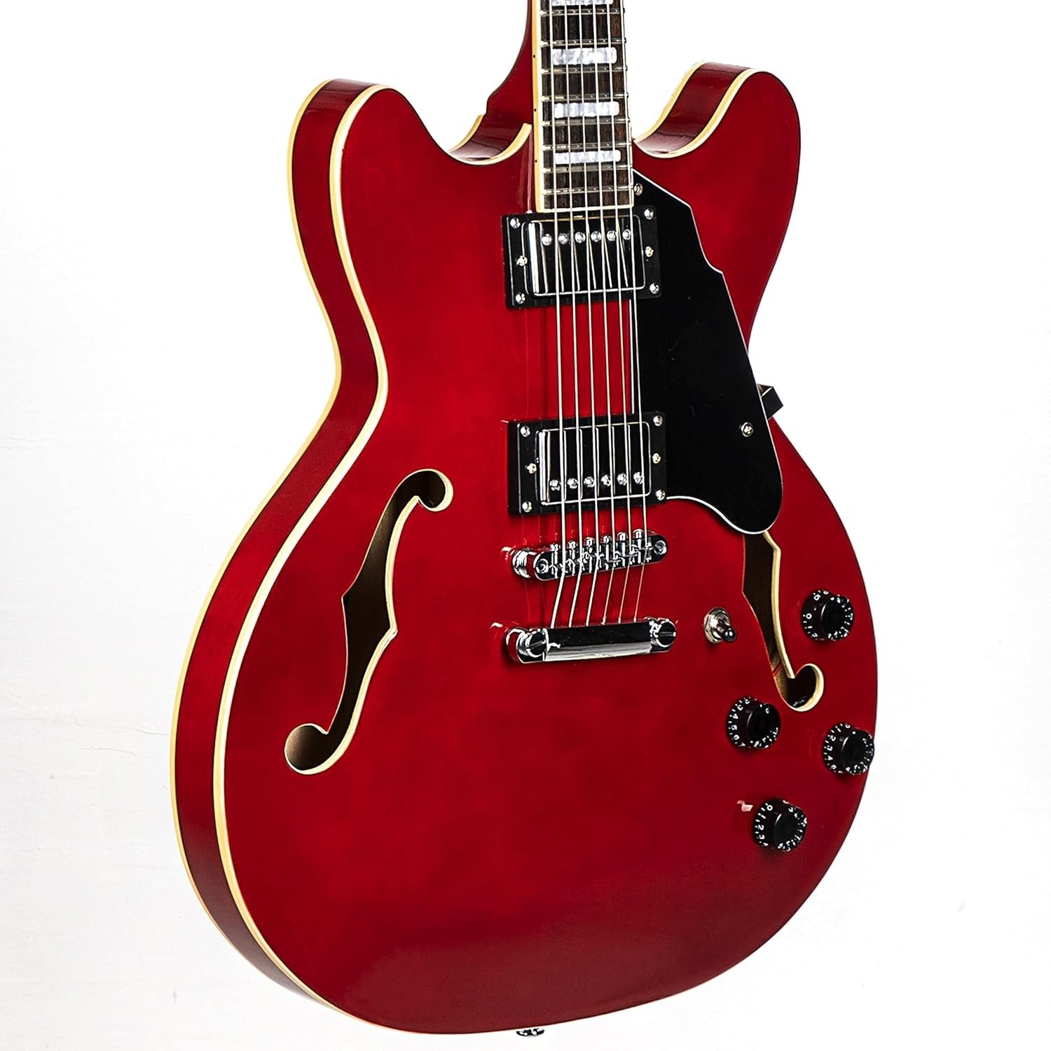 Versatile Red Electric Guitar with P-90 Pickup & Instant Playability Accessories