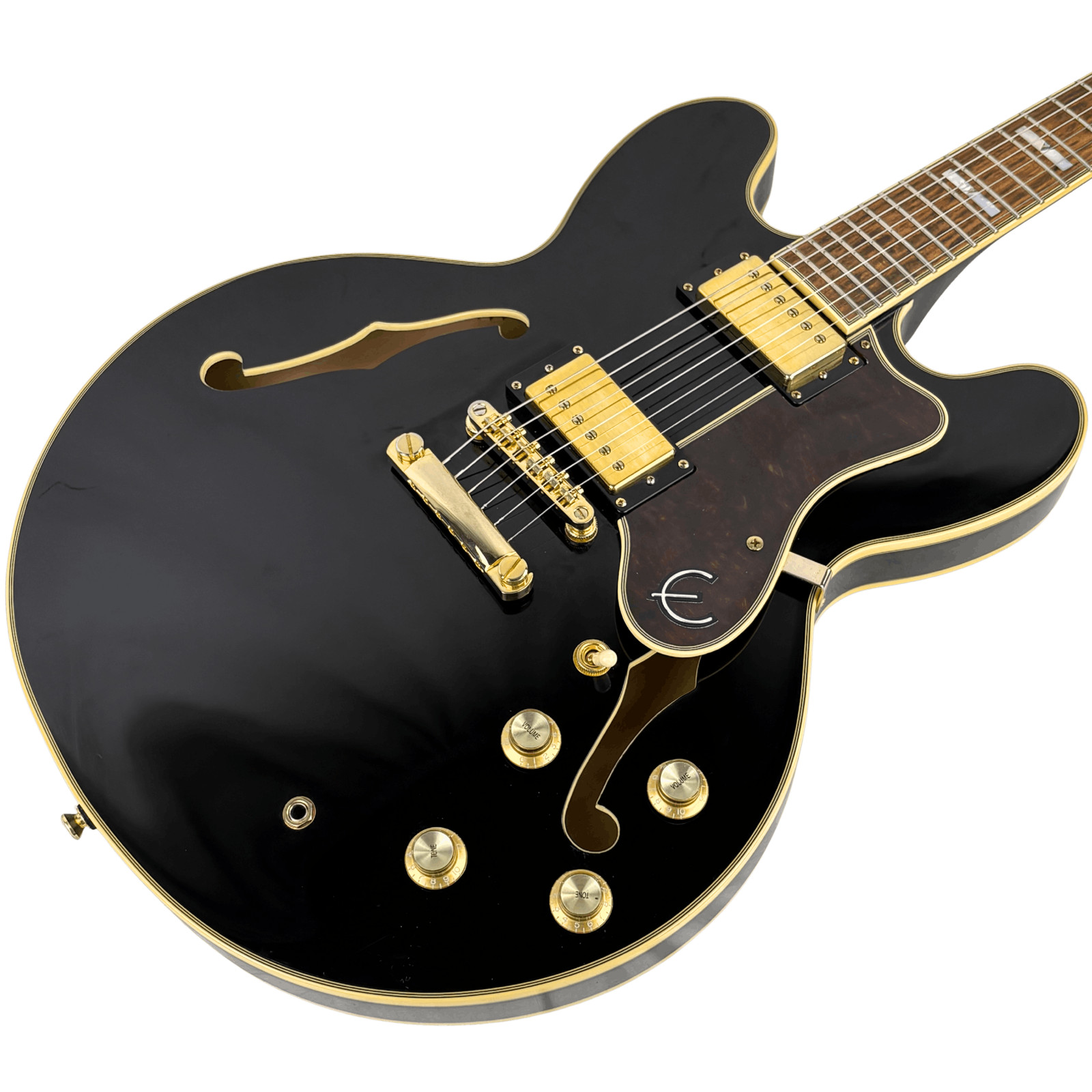 Epiphone Sheraton II Pro Ebony Semi-Hollow Electric Guitar 2019 (Used)