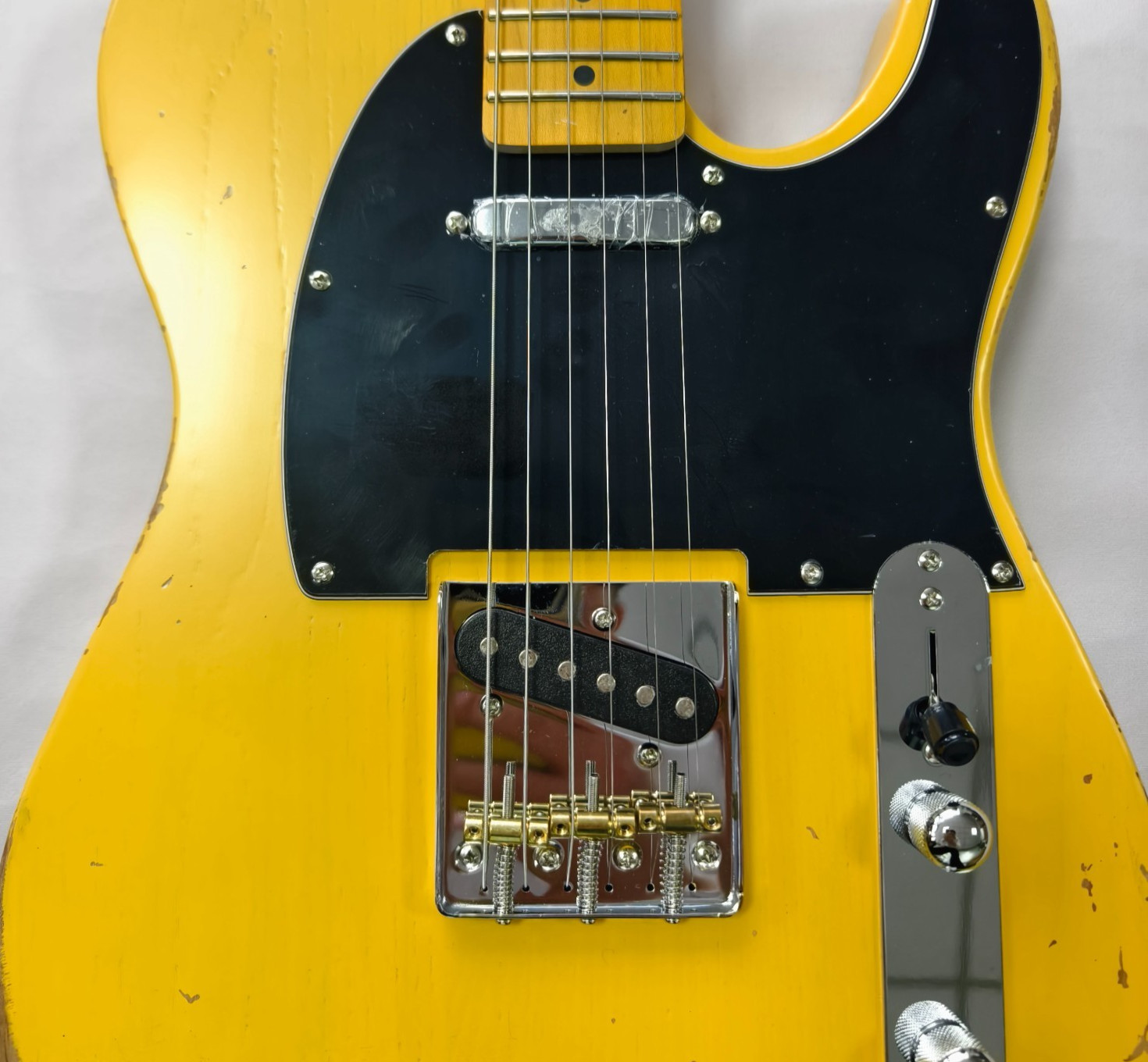 US Ship Fender Telecaster Style Electric Guitar – Butterscotch Blonde Finish