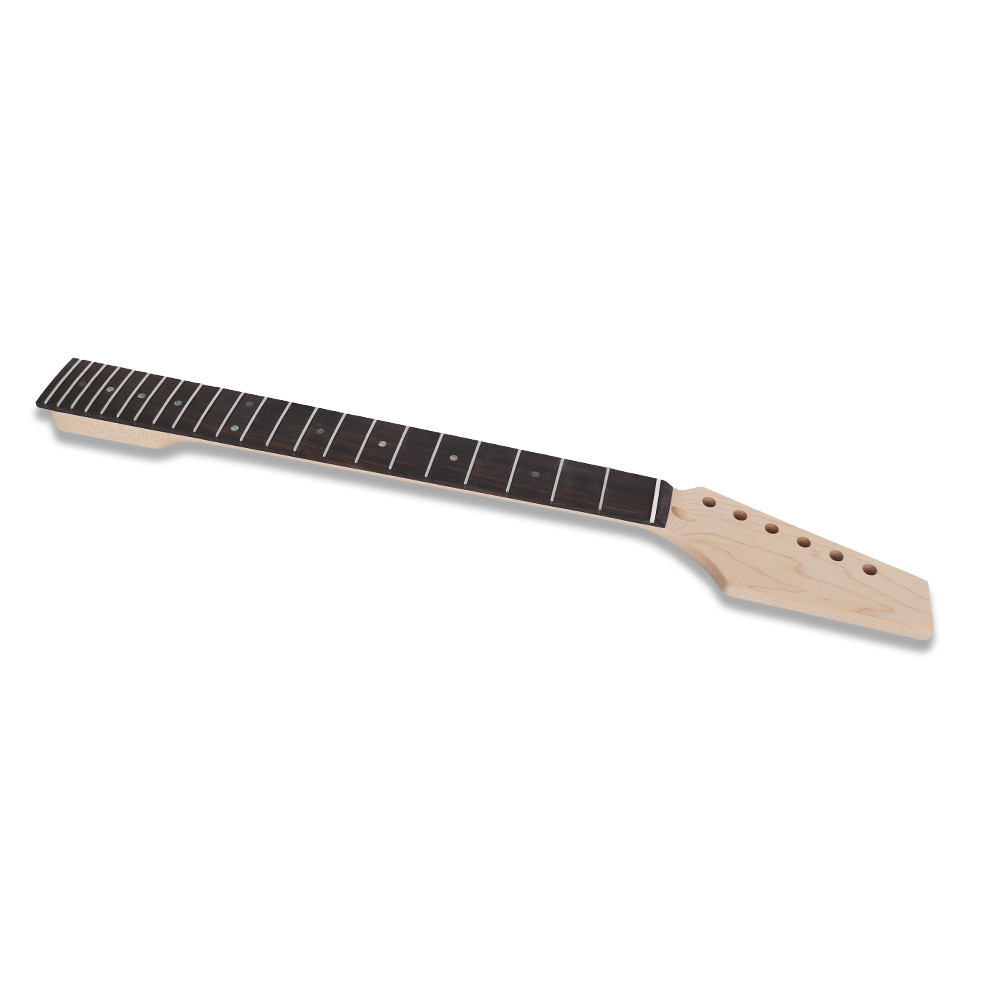 DIY Electric Guitar Kit Unfinish Uncut All Parts Stainless Fret Maple Neck