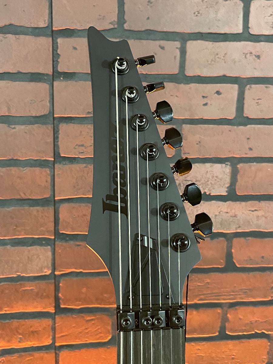 Ibanez RGRB720 BKF Iron Label 7 String Electric Guitar. Black