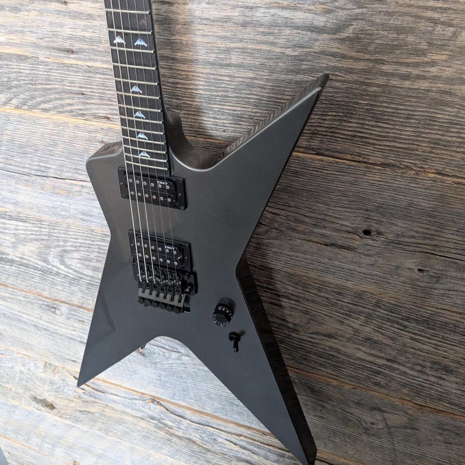 Dean USA Flat Top Floyd Electric Guitar – Metallic Pewter