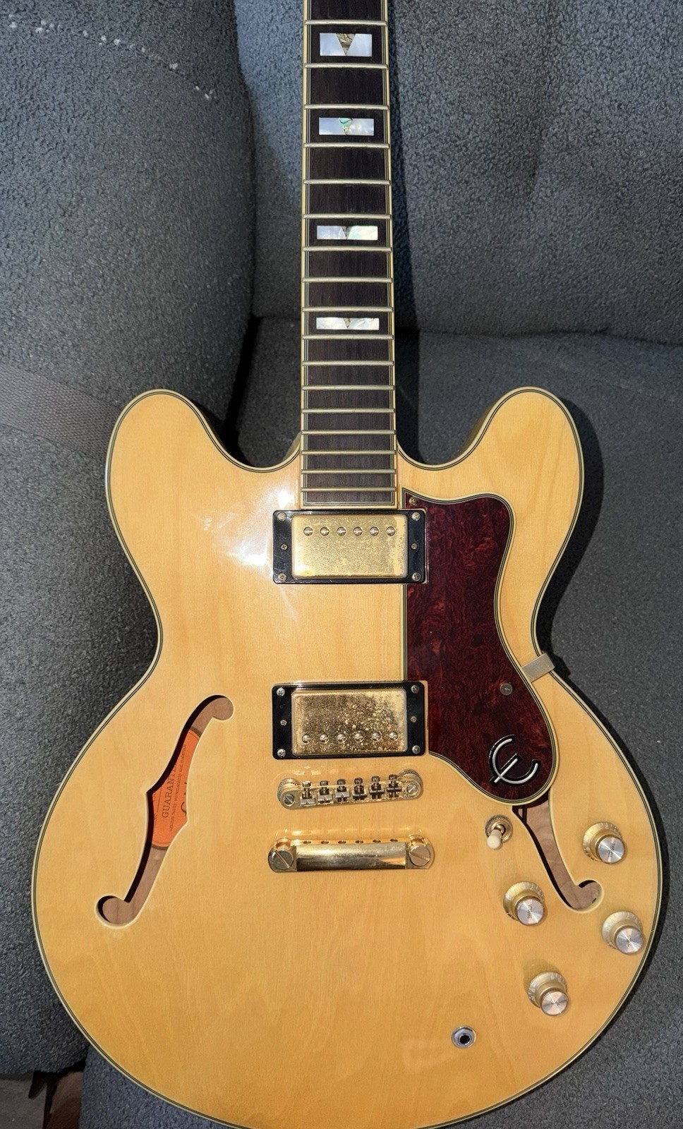 Epiphone Sheraton II Semi-Hollow Body Natural w/Hard Case