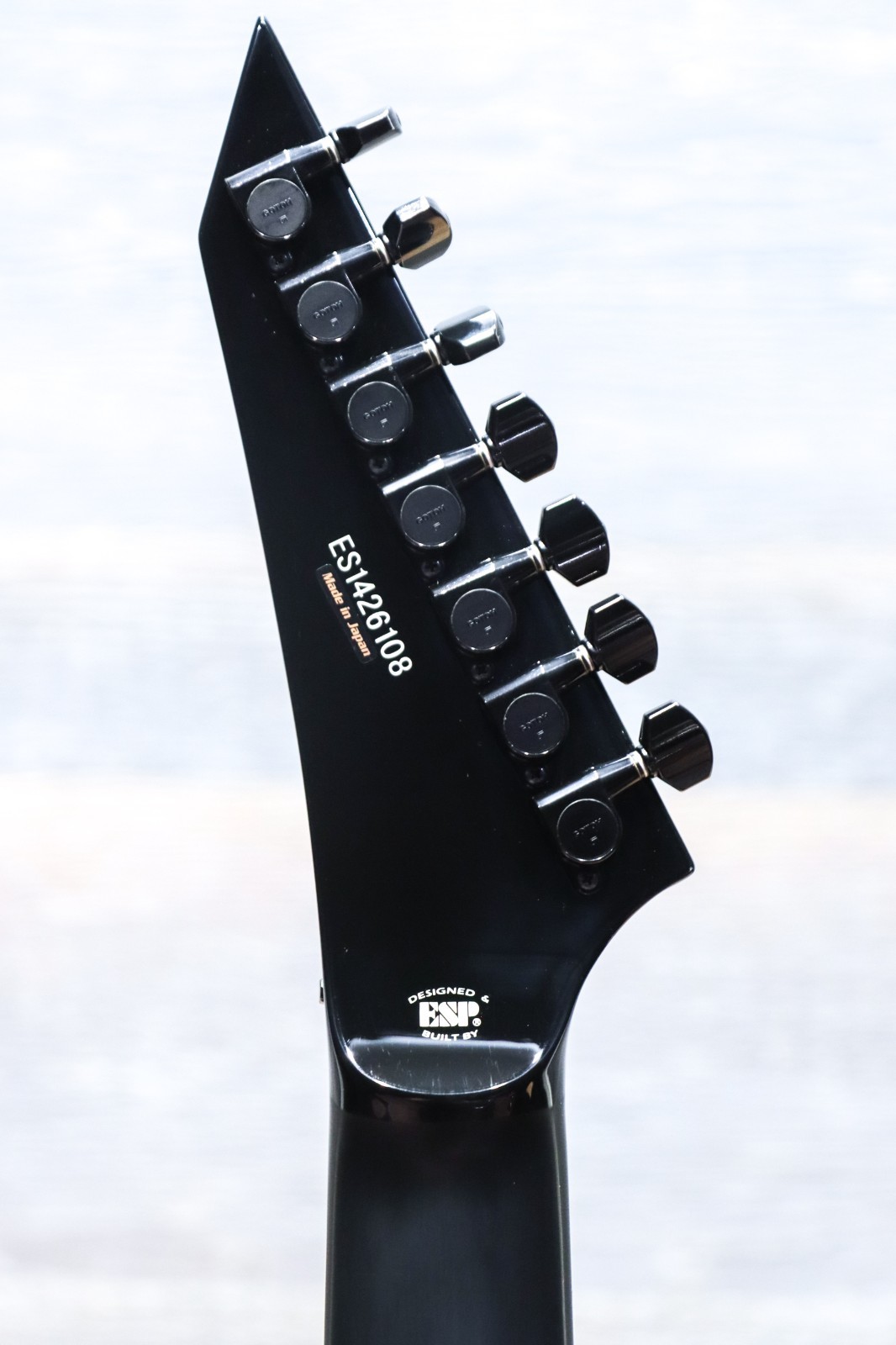 ESP E-II Horizon FR-7 Black with Fishman Fluence Pickups Electric Guitar w/Case