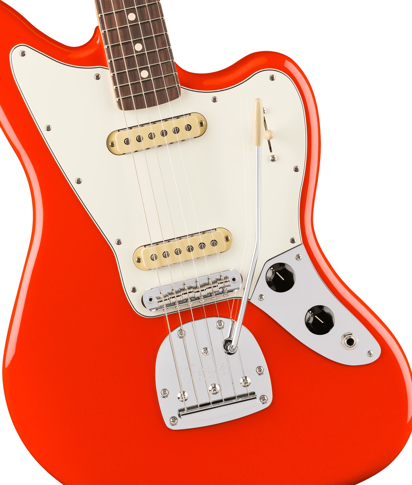 Fender Player II Jaguar – Coral Red w/ Cleaning Kit