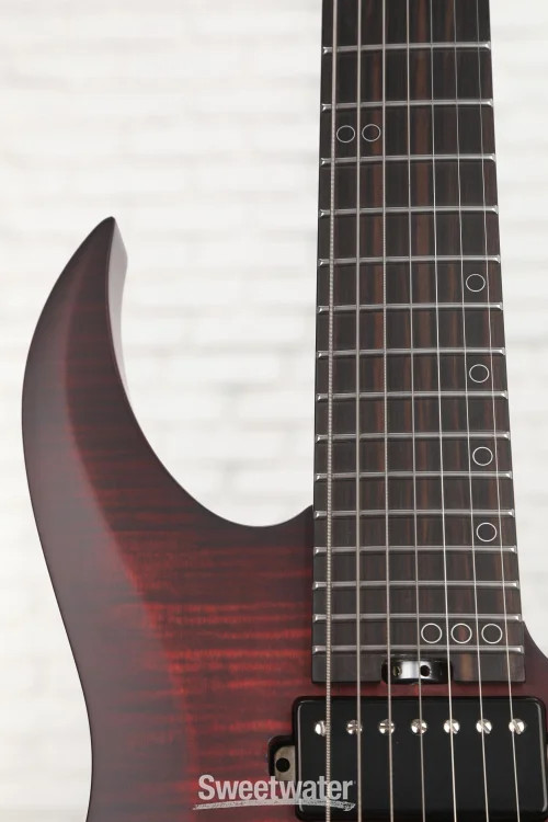 Schecter Sunset-7 Extreme 7-string Baritone Electric Guitar – Scarlet Burst