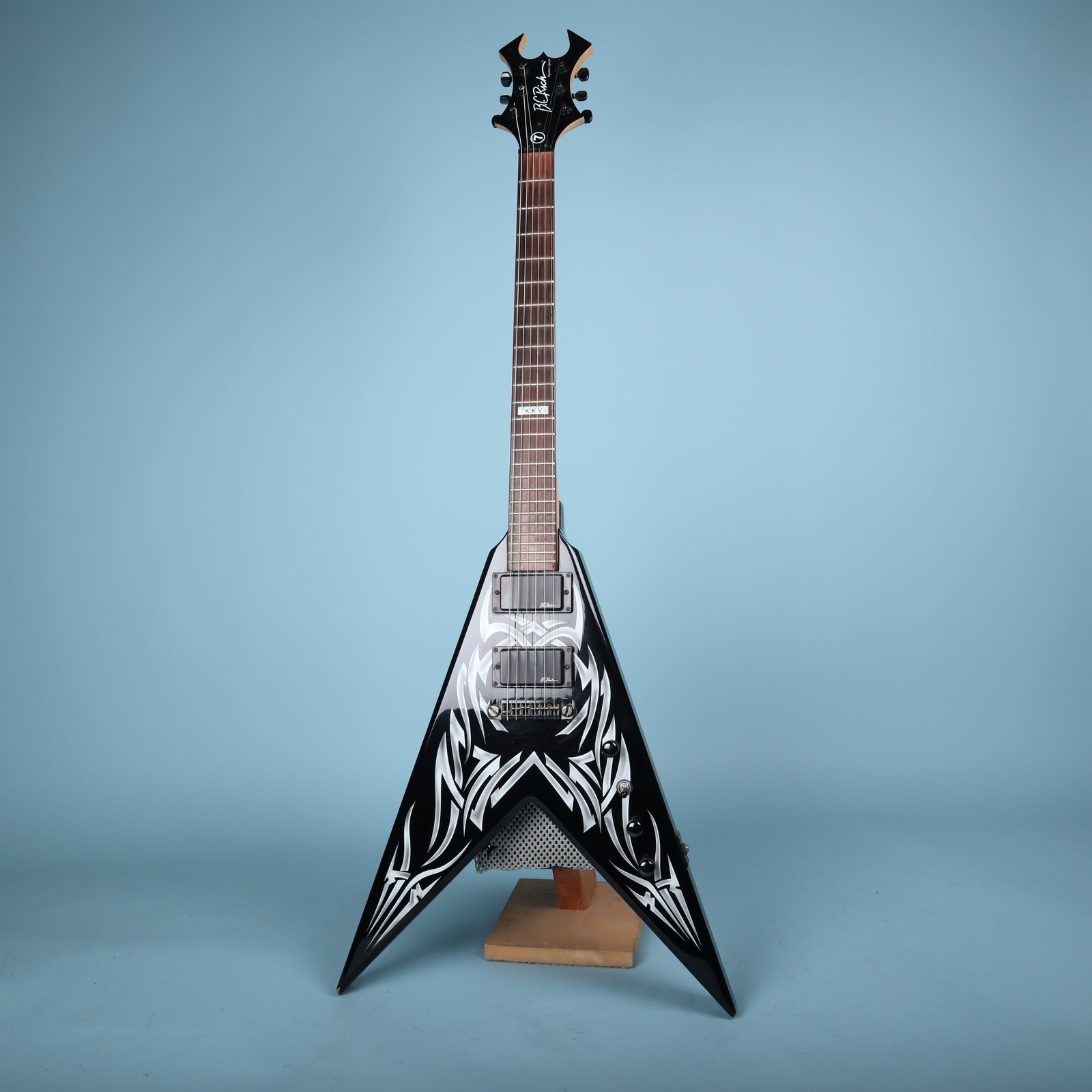 BC Rich Kerry King Signature KKV Tribal Flame Flying V Electric Guitar