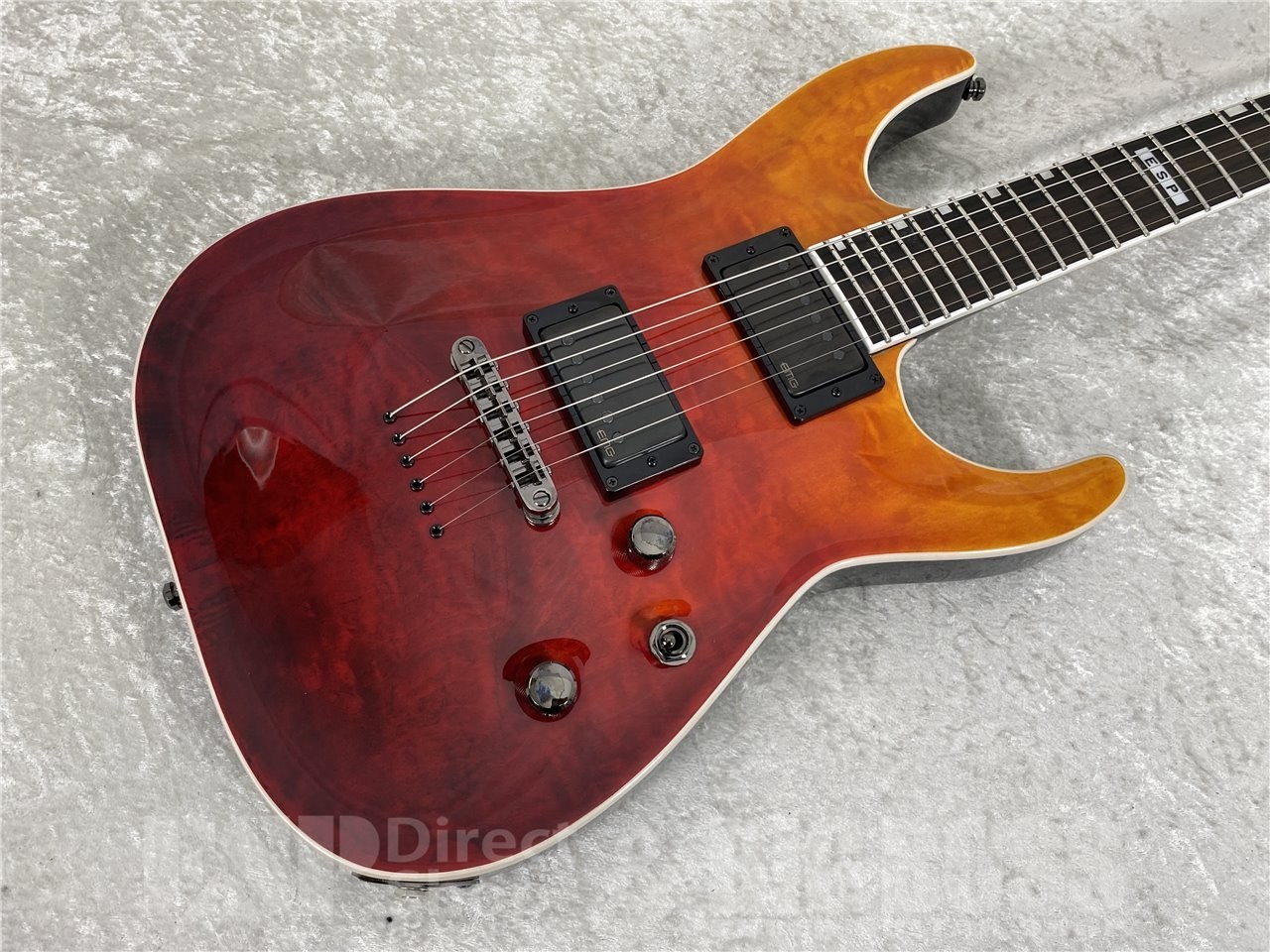 E-II Horizon NT-II Electric Guitar Tiger Eye Amber Fade Quilted Maple Ebony Fing