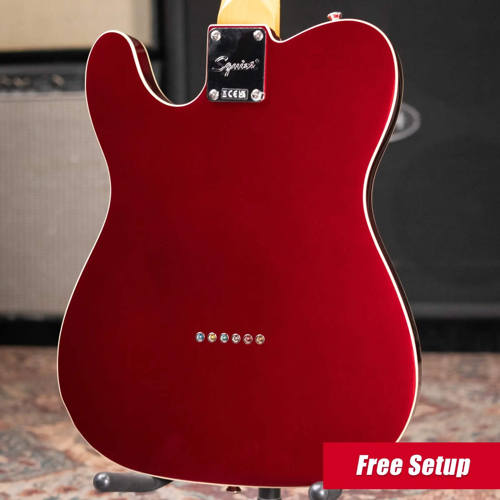 Squier Classic Vibe Custom Esquire Electric Guitar – Candy Apple Red