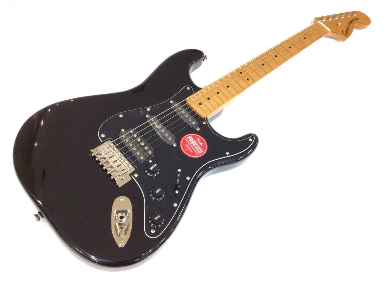 Fender Squier Classic Vibe ’70s Strat HSS Black, Alder Body, 9.5″ Radius, Used