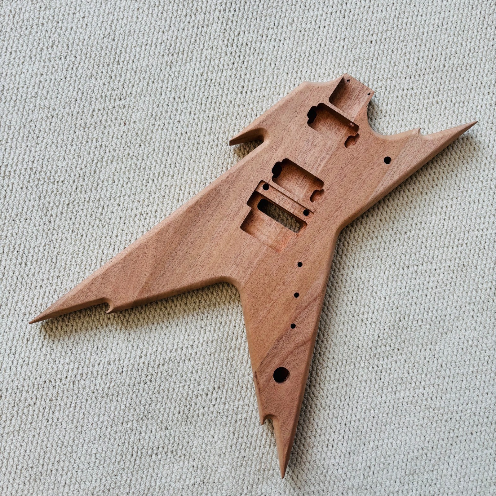 DIY Dean Electric Guitar Kit Mahogany BD Maple Neck Rosewood FB BK Part Tremolo