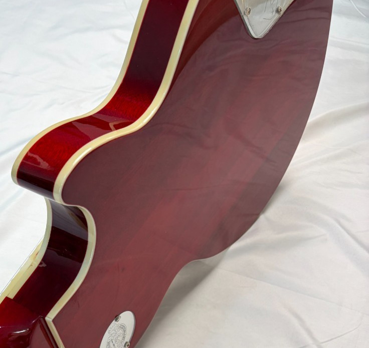 Left Hand Electric Guitar Ace Signature 3 Pickups Cherry Rosewood Fingerboard