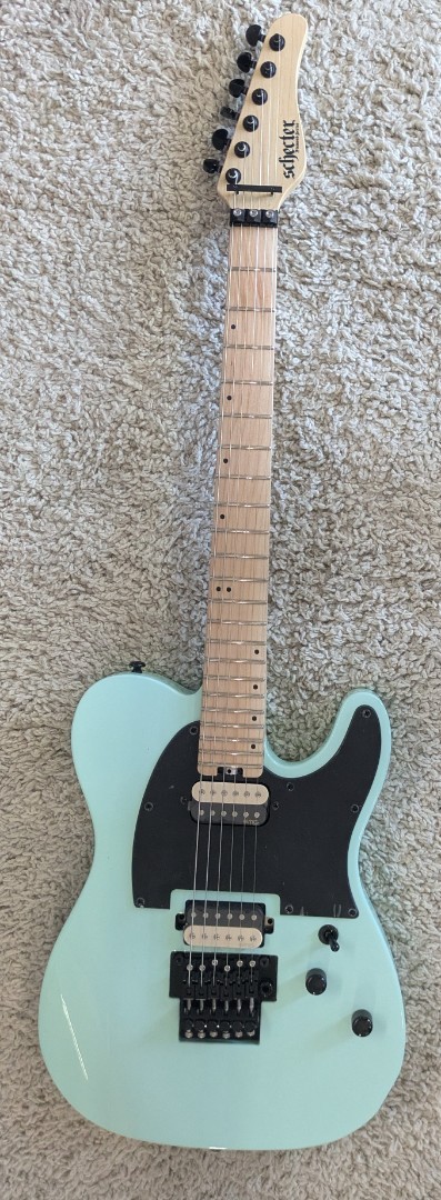 Schecter Sun Valley Super Shredder PT FR Electric Guitar in Seafoam Green
