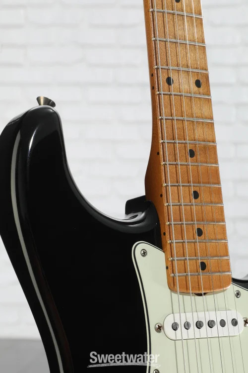 Fender Limited Vintera II Road Worn ’60s Stratocaster Electric Guitar – Black